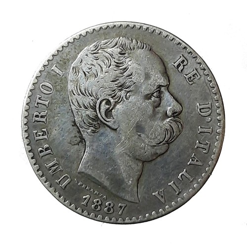 Umberto 2 lire 1887 - umberto,