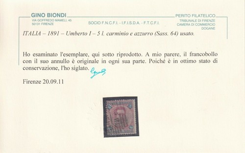 Regno 1891 umberto serie - 1891-96, i