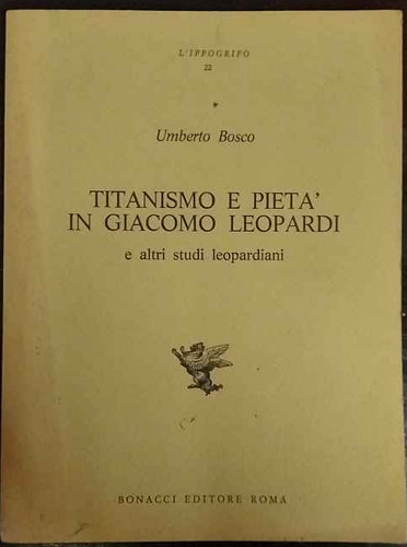 Titanismo pietà giacomo - e, in