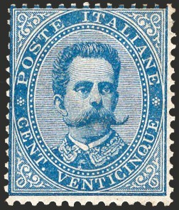 Italia 1879 umberto c - umberto, i
