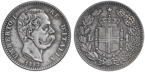 Regno italia umberto 1 - -,