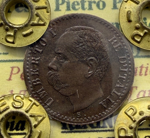 Regno italia umberto 1 - d'italia,