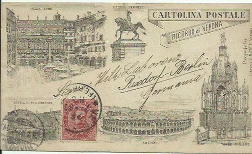 Cartolina postale autorizzata - cartolina,