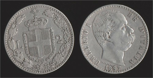 Lire 1897 umberto i - 2,