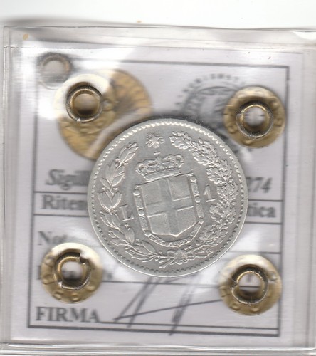 Lira 1900 umberto periziata - 1900,